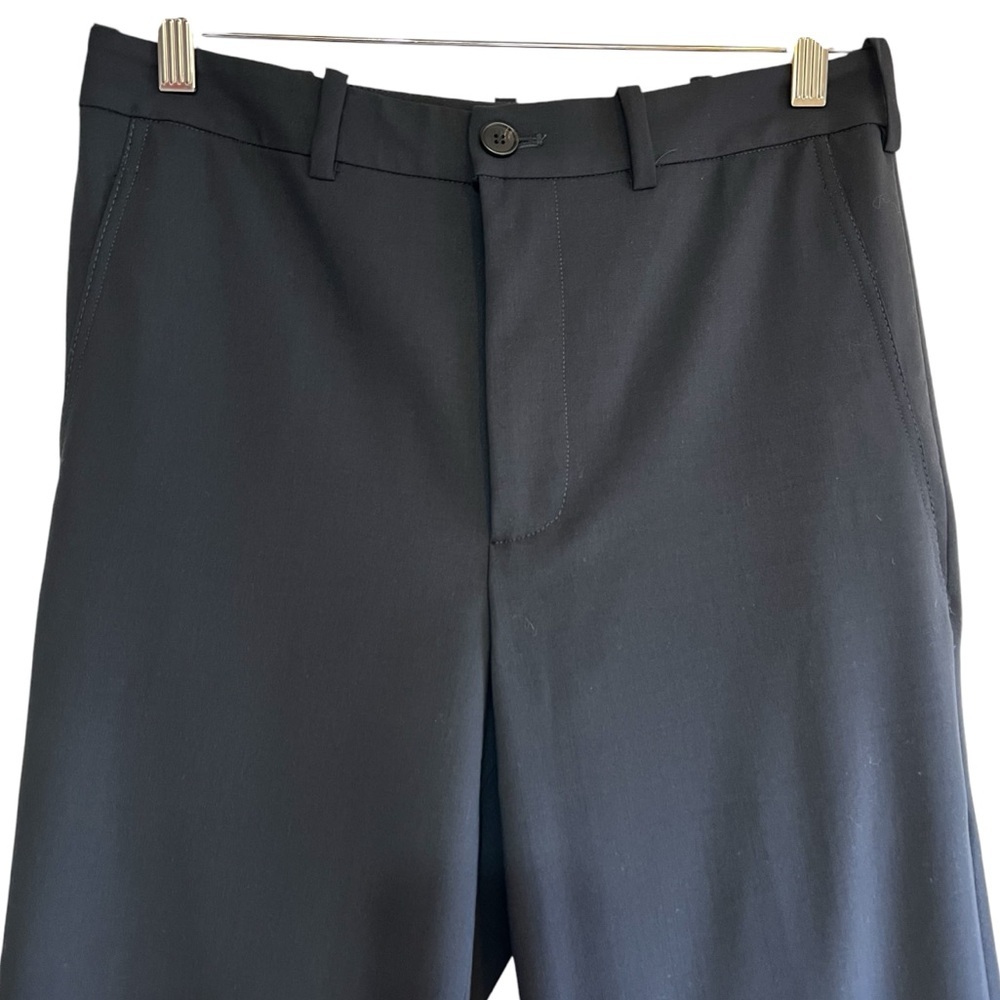 6397 wool cropped cuffed navy trousers size 4 excellent condition - Picture 2 of 15